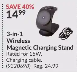 Princess Auto 3-in-1 Wireless Magnetic Charging Stand offer