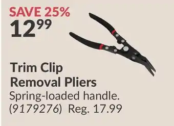 Princess Auto Trim Clip Removal Pliers offer
