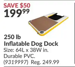 Princess Auto 250 lb Inflatable Dog Dock offer