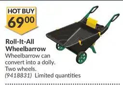 Princess Auto Roll-It-All Wheelbarrow offer