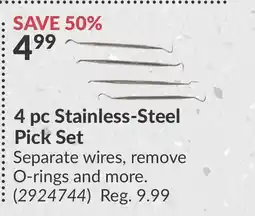 Princess Auto 4 pc Stainless-Steel Pick Set offer