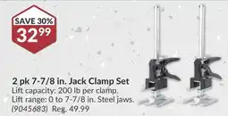 Princess Auto 2 pk 7-7/8 in. Jack Clamp Set offer