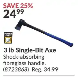 Princess Auto 3 lb Single-Bit Axe offer