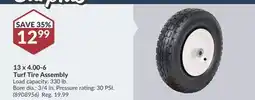 Princess Auto 13 x 4.00-6 Turf Tire Assembly offer