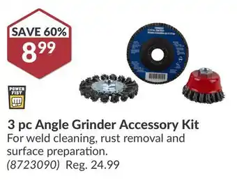 Princess Auto 3 pc Angle Grinder Accessory Kit offer