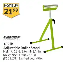 Princess Auto 132 lb Adjustable Roller Stand offer