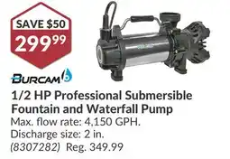 Princess Auto 1/2 HP Professional Submersible Fountain and Waterfall Pump offer