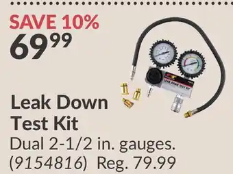Princess Auto Leak Down Test Kit offer