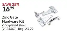 Princess Auto Zinc Gate Hardware Kit offer