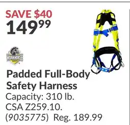 Princess Auto Padded Full-Body Safety Harness offer