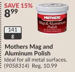 Princess Auto Mothers Mag and Aluminum Polish offer