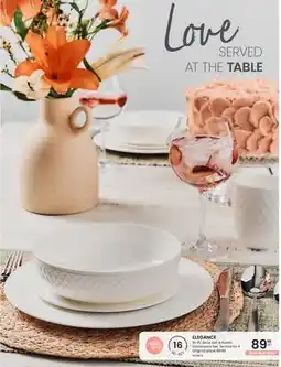 Stokes ELEGANCE 16—Pc Bone Ash & Kaolin Dinnerware Set offer