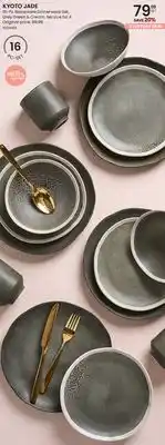 Stokes KYOTO JADE 16-Pc Stoneware Dinnerware Set offer