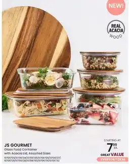 Stokes JS GOURMET Glass Food Container with Acacia Lid offer