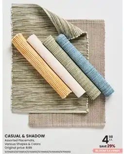 Stokes CASUAL & SHADOW Assorted Placemats offer