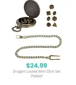 GameStop Dragon Locket Mini Dice Set offer