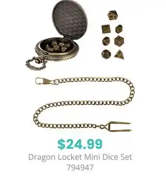 GameStop Dragon Locket Mini Dice Set offer