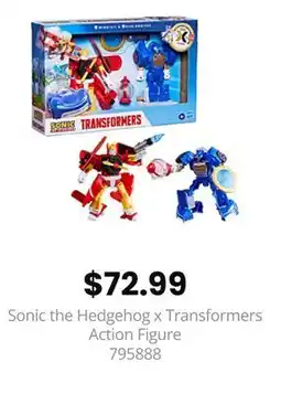 GameStop Sonic the Hedgehog x Transformers Action Figure offer