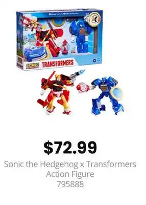 GameStop Sonic the Hedgehog x Transformers Action Figure offer