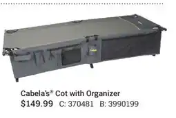 Cabela's Cabela's Cot with Organizer offer