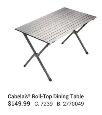 Cabela's Cabela's Roll-Top Dining Table offer