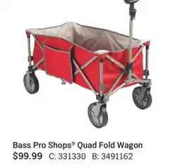 Cabela's Bass Pro Shops Quad Fold Wagon offer