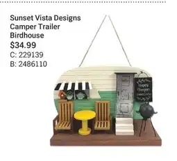 Cabela's Sunset Vista Designs Camper Trailer Birdhouse offer