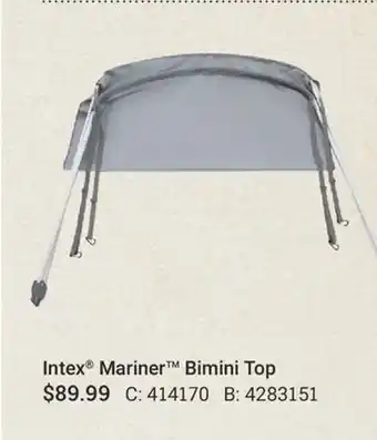 Cabela's Intex Mariner Bimini Top offer