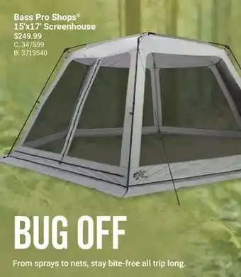 Cabela's Bass Pro Shops 15' x17' Screenhouse offer