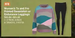 Cabela's Women's To and Fro Printed Sweatshirt or Endurance Leggings offer