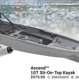 Cabela's Ascend 10T Sit-On-Top Kayak offer
