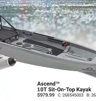 Cabela's Ascend 10T Sit-On-Top Kayak offer