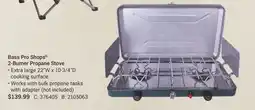 Cabela's Bass Pro Shops 2-Burner Propane Stove offer