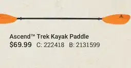 Cabela's Ascend Trek Kayak Paddle offer