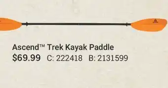 Cabela's Ascend Trek Kayak Paddle offer