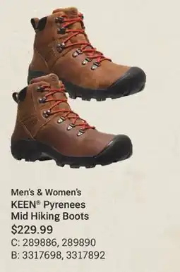 Cabela's Men's & Women's KEEN Pyrenees Mid Hiking Boots offer