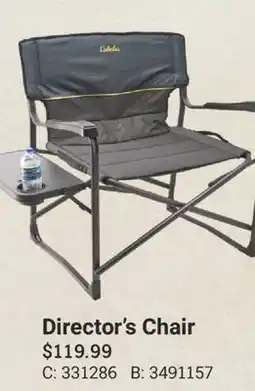 Cabela's Director's Chair offer