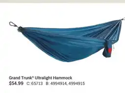 Cabela's Grand Trunk Ultralight Hammock offer