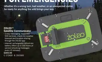 Cabela's ZOLEO Satellite Communicator offer