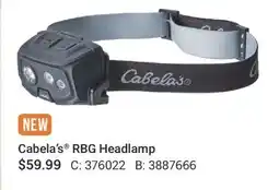 Cabela's Cabela's RBG Headlamp offer