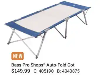 Cabela's Bass Pro Shops Auto-Fold Cot offer