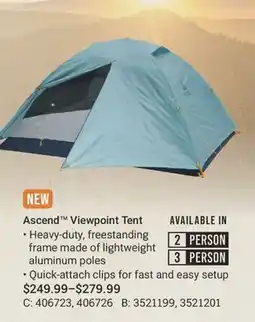 Cabela's Ascend Viewpoint Tent offer
