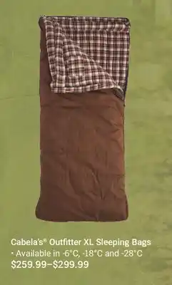 Cabela's Cabela's Outfitter XL Sleeping Bags offer