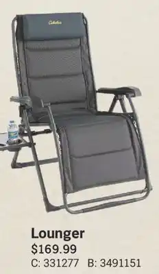 Cabela's Lounger offer