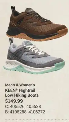 Cabela's Men's & Women's KEEN Hightrail Low Hiking Boots offer