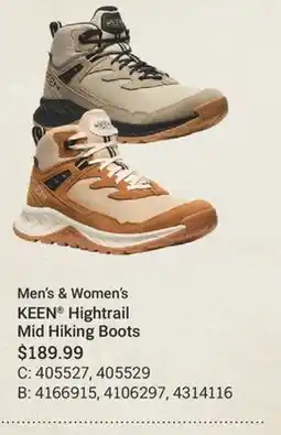 Cabela's Men's & Women's KEEN Hightrail Mid Hiking Boots offer
