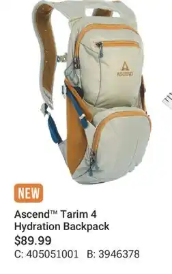 Cabela's Ascend Tarim 4 Hydration Backpack offer