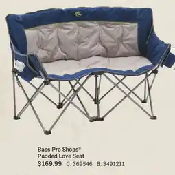 Cabela's Bass Pro Shops Padded Love Seat offer