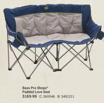 Cabela's Bass Pro Shops Padded Love Seat offer