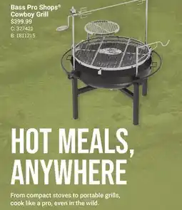 Cabela's Bass Pro Shops Cowboy Grill offer